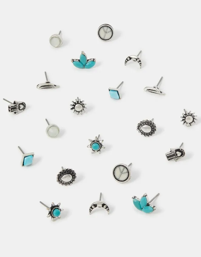 Accessorize 10-Pack Western Boho Stud Earrings