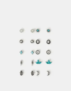 Accessorize 10-Pack Western Boho Stud Earrings
