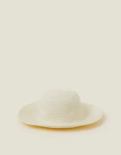 Accessorize Packable Ribbed Bucket Hat Natural
