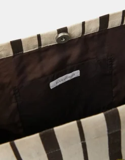 Accessorize Palm Stripe Shopper Bag