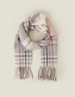 Accessorize Pastel Check Blanket Scarf