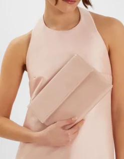 Accessorize Patent Fold-Over Clutch Bag