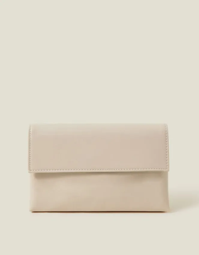 Accessorize Patent Fold-Over Clutch Bag