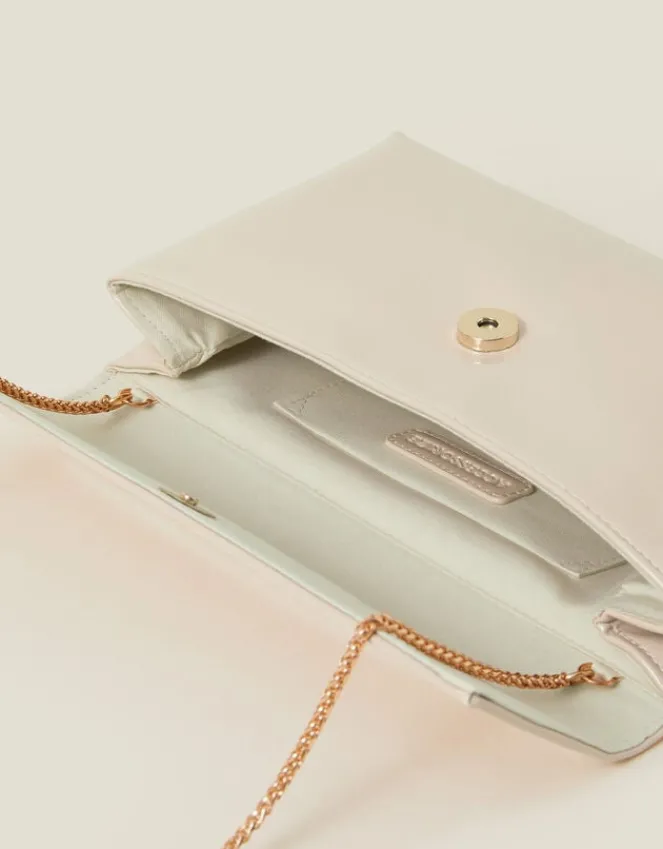 Accessorize Patent Fold-Over Clutch Bag