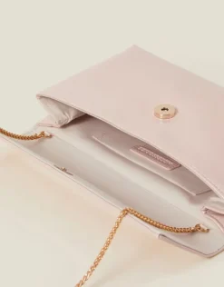 Accessorize Patent Fold-Over Clutch Bag