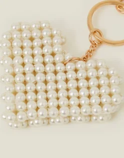 Accessorize Pearl Heart Keyring