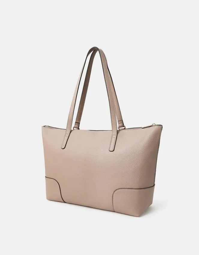 Accessorize Plain Tote Bag Brown