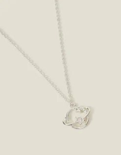 Accessorize Planet Pendant Necklace
