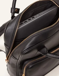 Accessorize Pocket Top Handle Backpack Black