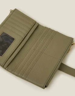 Accessorize Push Lock Faux Leather Purse