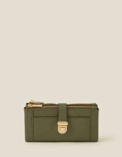 Accessorize Push Lock Wallet Green