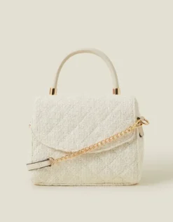 Accessorize Quilted Boucle Handbag