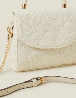 Accessorize Quilted Boucle Handbag