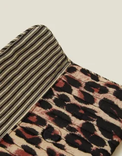 Accessorize Quilted Leopard Print Soft Sunglasses Case