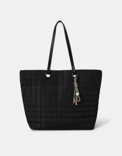 Accessorize Quilted Nylon Tote Bag