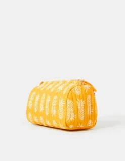 Accessorize Quilted Pineapple Medium Make Up Bag