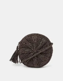 Accessorize Raffia Circle Crossbody Bag