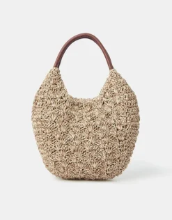 Accessorize Raffia Scoop Shoulder Bag