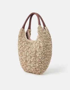 Accessorize Raffia Scoop Shoulder Bag