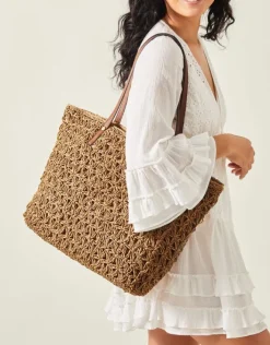 Accessorize Raffia Tote Bag
