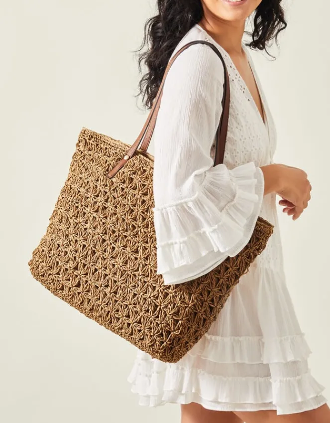 Accessorize Raffia Tote Bag