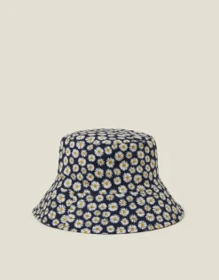 Accessorize Reversible Daisy Print Bucket Hat