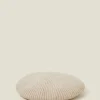 Accessorize Ribbed Knit Beret Natural