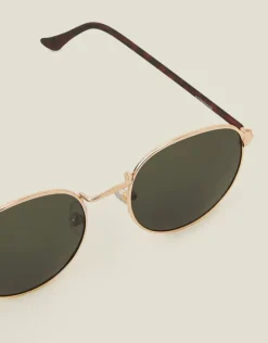 Accessorize Round Metal Frame Sunglasses