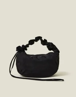 Accessorize Ruched Strap Sling Bag Black