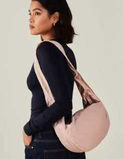 Accessorize Ruched Strap Sling Bag Pink