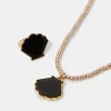 Accessorize Shell Mood Ring and Necklace Set