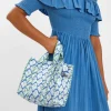 Accessorize Small Dandelion Print Quilted Tote Bag