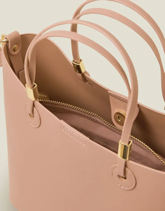Accessorize Smooth Faux Leather Handbag