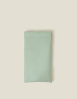Accessorize Soft Faux Leather Glasses Case Mint