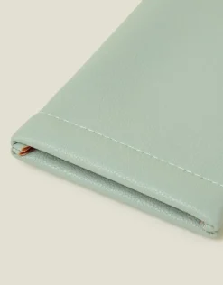 Accessorize Soft Faux Leather Glasses Case Mint