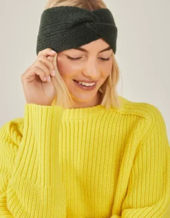Accessorize Soft Knit Bando Green