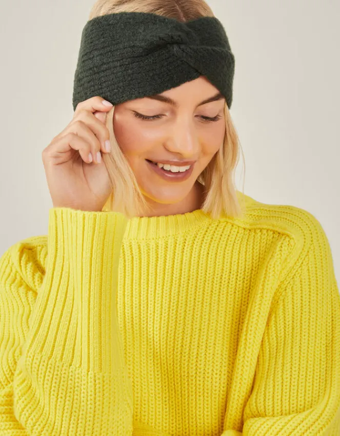 Accessorize Soft Knit Bando Green