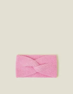 Accessorize Soft Knit Bando Headband Pink