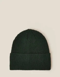 Accessorize Soho Knit Beanie Hat Green