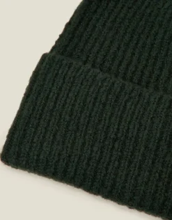 Accessorize Soho Knit Beanie Hat Green