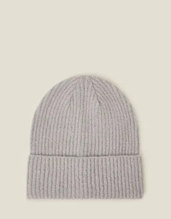 Accessorize Soho Knit Beanie Hat Grey
