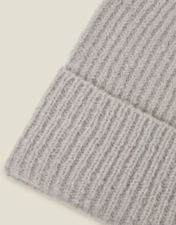 Accessorize Soho Knit Beanie Hat Grey