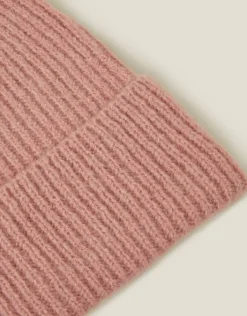 Accessorize Soho Knit Beanie Hat Pink
