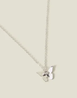 Accessorize Solid Butterfly Pendant Necklace