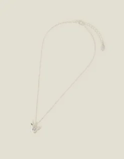 Accessorize Solid Butterfly Pendant Necklace