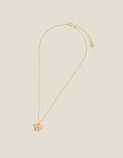 Accessorize Sparkle Butterfly Pendant Necklace