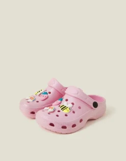 Accessorize Spring Garden Charm Clogs Pink