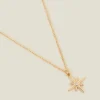 Accessorize Starburst Pendant Necklace