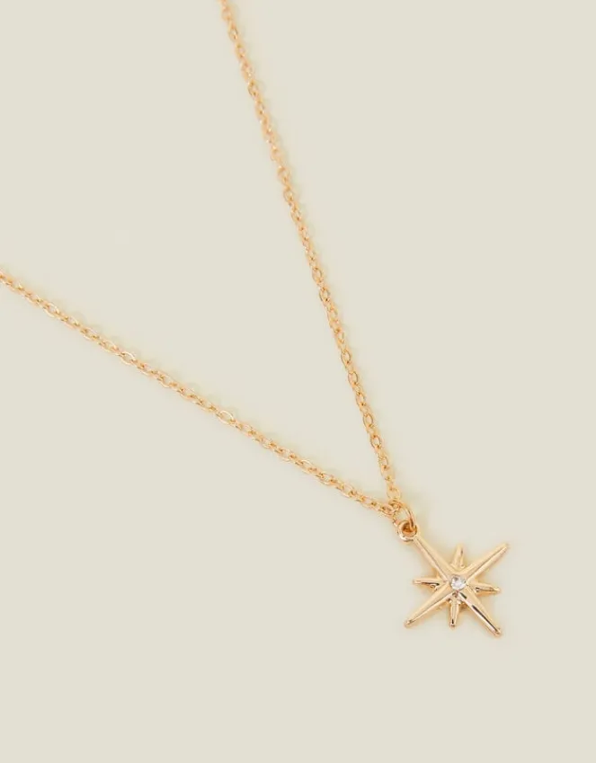 Accessorize Starburst Pendant Necklace