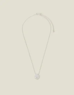 Accessorize Sterling Silver-Plated Shell Necklace